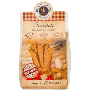 Delicii Vegane | Ambrozia | Saratele vegan cu rosii si usturoi 125g