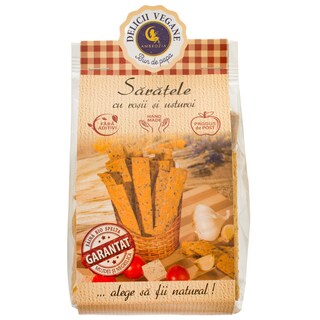 Delicii Vegane | Ambrozia | Saratele vegan cu rosii si usturoi 125g