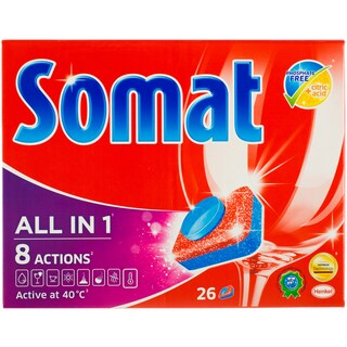 Somat | All in One | Detergent pentru masina de spalat vase 26 tablete