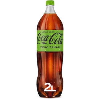 Coca-Cola Zero Zahar | Bautura racoritoare carbogazoasa cu aroma de lamaie verde 2L