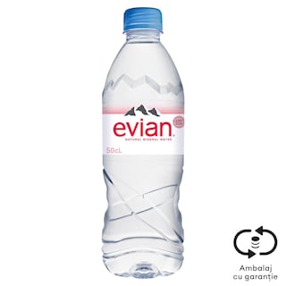 Evian | Apa minerala naturala plata 0.5L