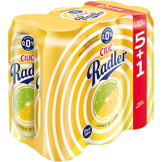 Ciuc Radler | Bere fara alcool cu lamaie si lime 5+1x0.5L