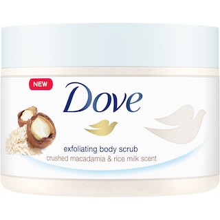Dove | Scrub pentru corp Macadamia si orez 225ml