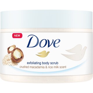 Dove | Scrub pentru corp Macadamia si orez 225ml