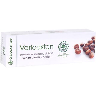 Viva Natura | Crema de masaj pentru picioare cu hamamelis si castan 75ml