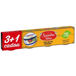 Scandia Sibiu | Pate de pui integral 3+1x120g