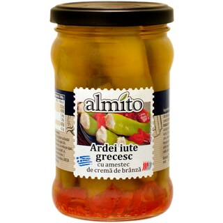 Almito | Ardei iute grecesc cu crema de branza 270g