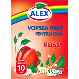 Alex | Vopsea praf 10 oua rosu 7g