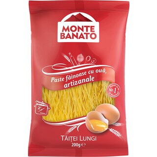 Monte Banato | Paste fainoase taitei lungi cu ou 200g