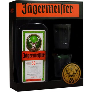 Jagermeister | Lichior din plante + 2 pahare 0.7L