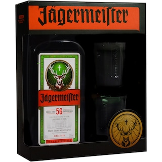 Jagermeister | Lichior din plante + 2 pahare 0.7L