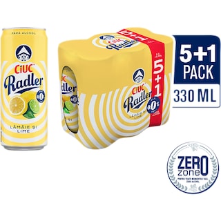 Ciuc Radler | Bere fara alcool cu limonada 5+1X330ml