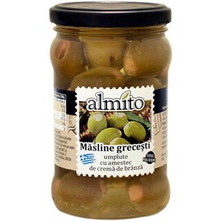 Almito | Masline grecesti cu crema de branza 270g