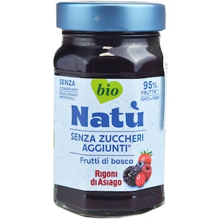 Natu | Dulceata de fructe de padure bio, fara zahar 240g
