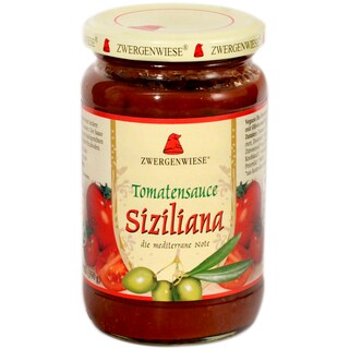 Zwergenwiese | Sos de rosii Sicilian bio 350g