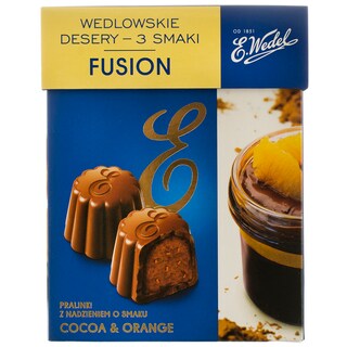 Wedel | Bomboane de ciocolata cu lapte si umplutura mix fusion 192g