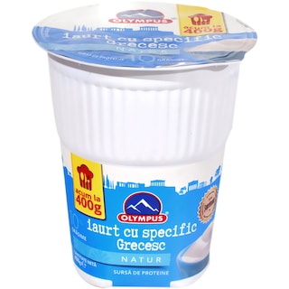 Olympus | Iaurt Natur cu specific grecesc, 10% grasime 400g