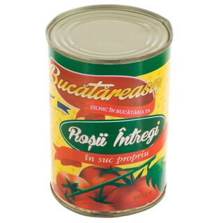 Bucatareasa | Rosii intregi decojite 400g