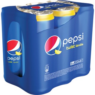 Pepsi | Twist | Bautura racoritoare carbogazoasa cu suc de lamaie  6x0.33L