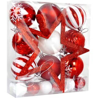 (bucata) | Set 21 globuri + varf de brad