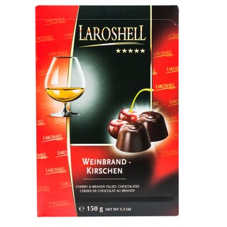 Laroshell | Praline de ciocolata cu cirese si coniac 150g