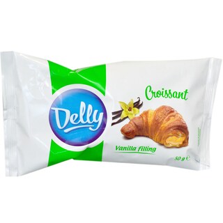 Delly | Croissant cu crema de vanilie 50g