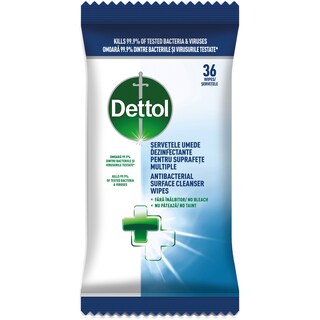 Dettol | Servetele umede dezinfectante, 36 buc.