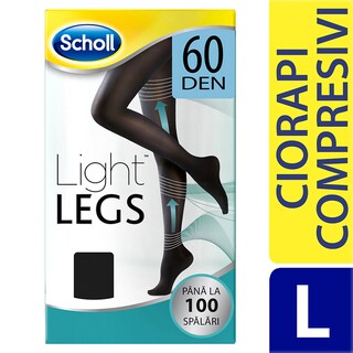 Scholl | Ciorapi compresivi de dama 60DEN, negri, marimea L