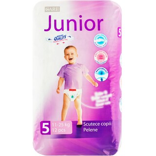Care | Scutece pentru copii, Nr.5 Junior, 12 bucati