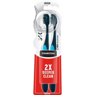 Colgate | Periute de dinti Medium 360 Black 2 buc