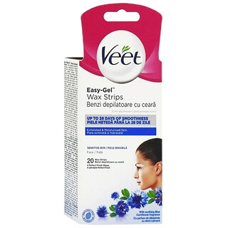 Veet | Benzi cu ceara pentru fata cu ulei de argan 20 bucati