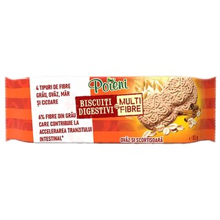 Poieni | Biscuiti digestivi cu multifibre 53g
