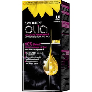 Garnier | Olia | Vopsea de par fara amoniac 1.0 Negru Profund
