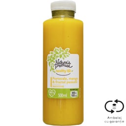 Smoothie portocale, mango si fructul pasiunii 500ml