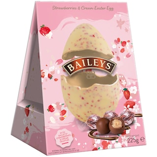 Baileys | Ou de ciocolata alba cu trufe cu crema cu capsuni 225g