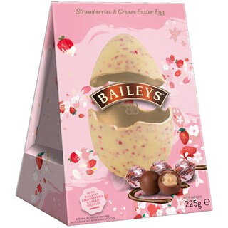 Baileys | Ou de ciocolata alba cu trufe cu crema cu capsuni 225g
