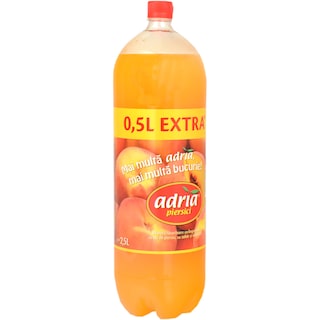 Adria | Bautura racoritoare carbogazoasa cu aroma de piersici 2.5L