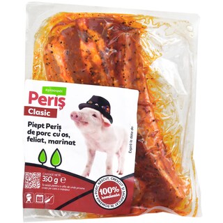 Peris | Piept de porc cu os, feliat, marinat 350g