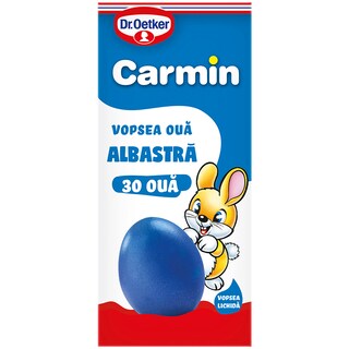 Dr. Oetker | Carmin | Vopsea lichida albastra, 30 oua, 6ml