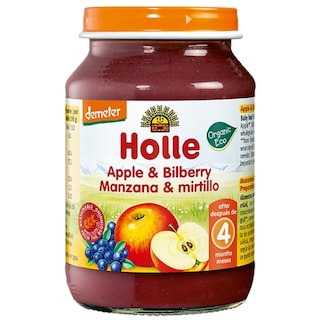 Holle | Bio | Eco Piure de mere si afine 190g