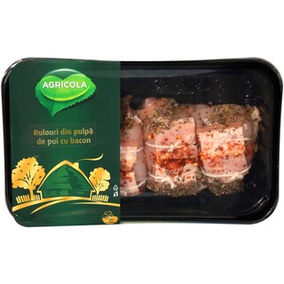 Agricola | Rulouri din pulpa de pui cu bacon 400g