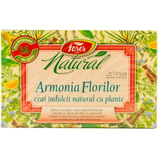 Fares | Natural | Ceai indulcit cu plante naturale 20 pliculete 20x2g
