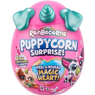 Rainbocorns | Jucarie surpriza de plus, Puppycorn Surprise, Unicornul Curcubeu Seria 2