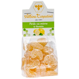 Albina Carpatina | Perle cu miere si lamaie  100g