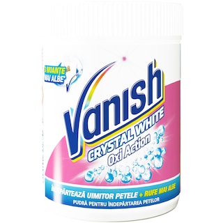 Vanish | Oxi Action Crystal White | Pudra pentru indepartarea petelor 450g
