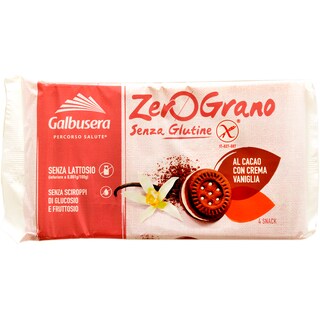 Galbusera | Zero Gluten | Biscuiti cu cacao si crema de vanilie,fara gluten 160g