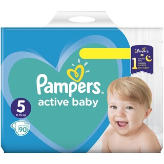 Pampers | Active baby-dry | Scutece 5 junior, megabox 87 bucati