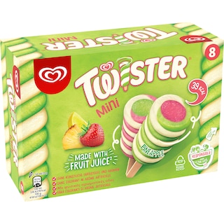 Twister | Inghetata cu suc de fructe 8x50ml