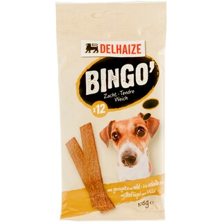 Delhaize | Hrana pentru caini sticks aroma de vanat 108g