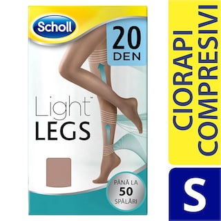 Scholl | Ciorapi compresivi de dama 20DEN, bej, marimea S